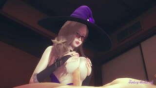 Genshin Impak Hentai - Punt Van die Oog Lisa titjob realiteit, hard